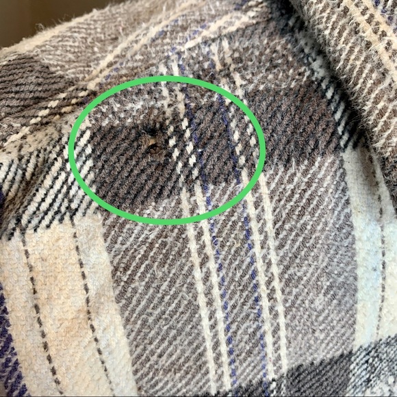 Five Brother Sapko Plaid Gray Button Shirt Large - Picture 4 of 4